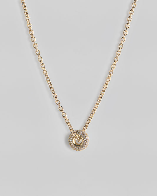 Single Signal Necklace - White Diamonds