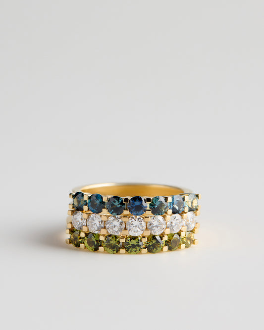 Crest Ring - White Diamonds