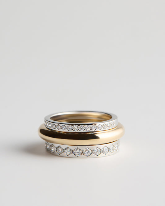 Trap Ring - White Diamonds