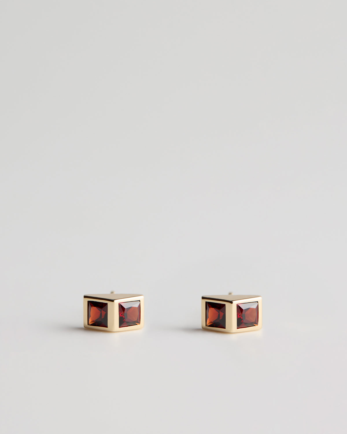 Joan 244 Studs - Almandine Garnets