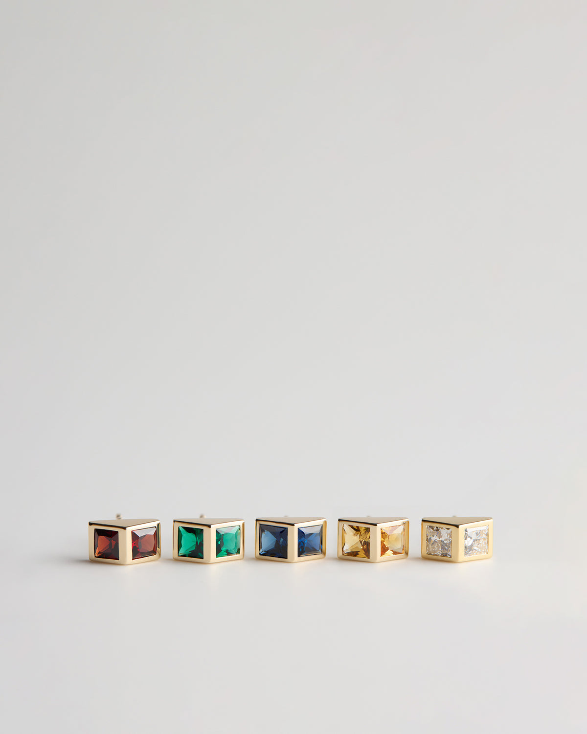 Joan 244 Studs - Almandine Garnets