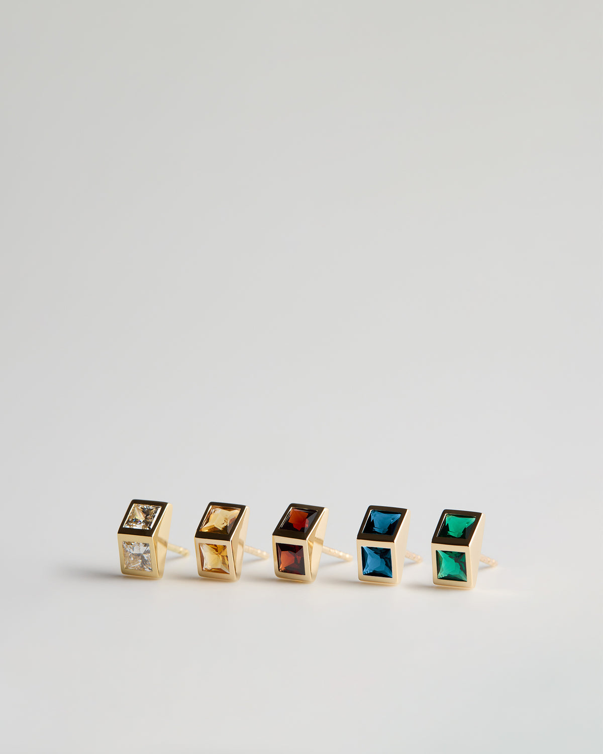 Joan 244 Studs - Almandine Garnets