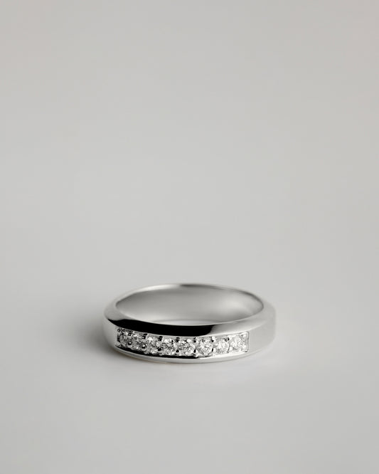 Song Ring 1/4 - White Diamonds