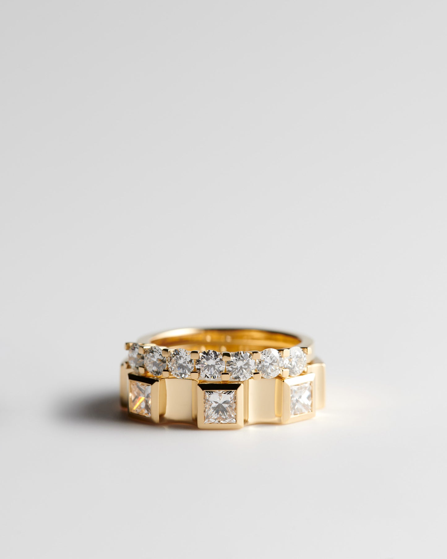 Window Ring - White Diamonds