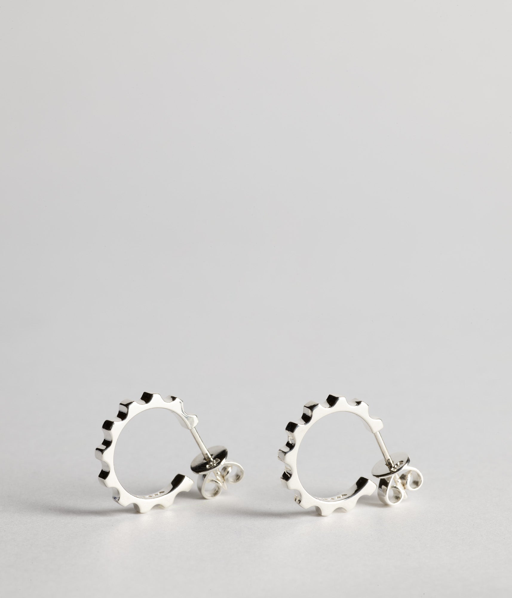 Parmentier Hoop Earrings, Small  - Sterling Silver