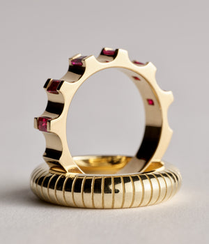 Parmentier Ring - Rubies