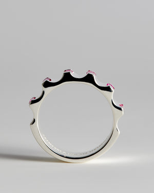 Parmentier Ring - Sterling Silver | Rubies