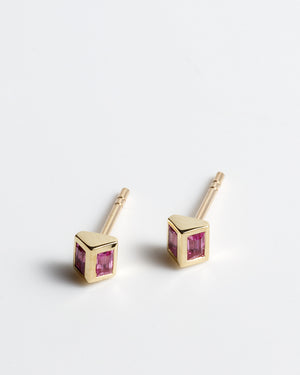 The Joan Studs - Pink Sapphires