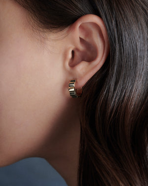 Facade Hoop Earrings