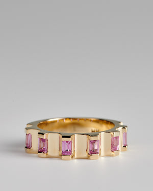 Parmentier Ring - Pink Sapphires