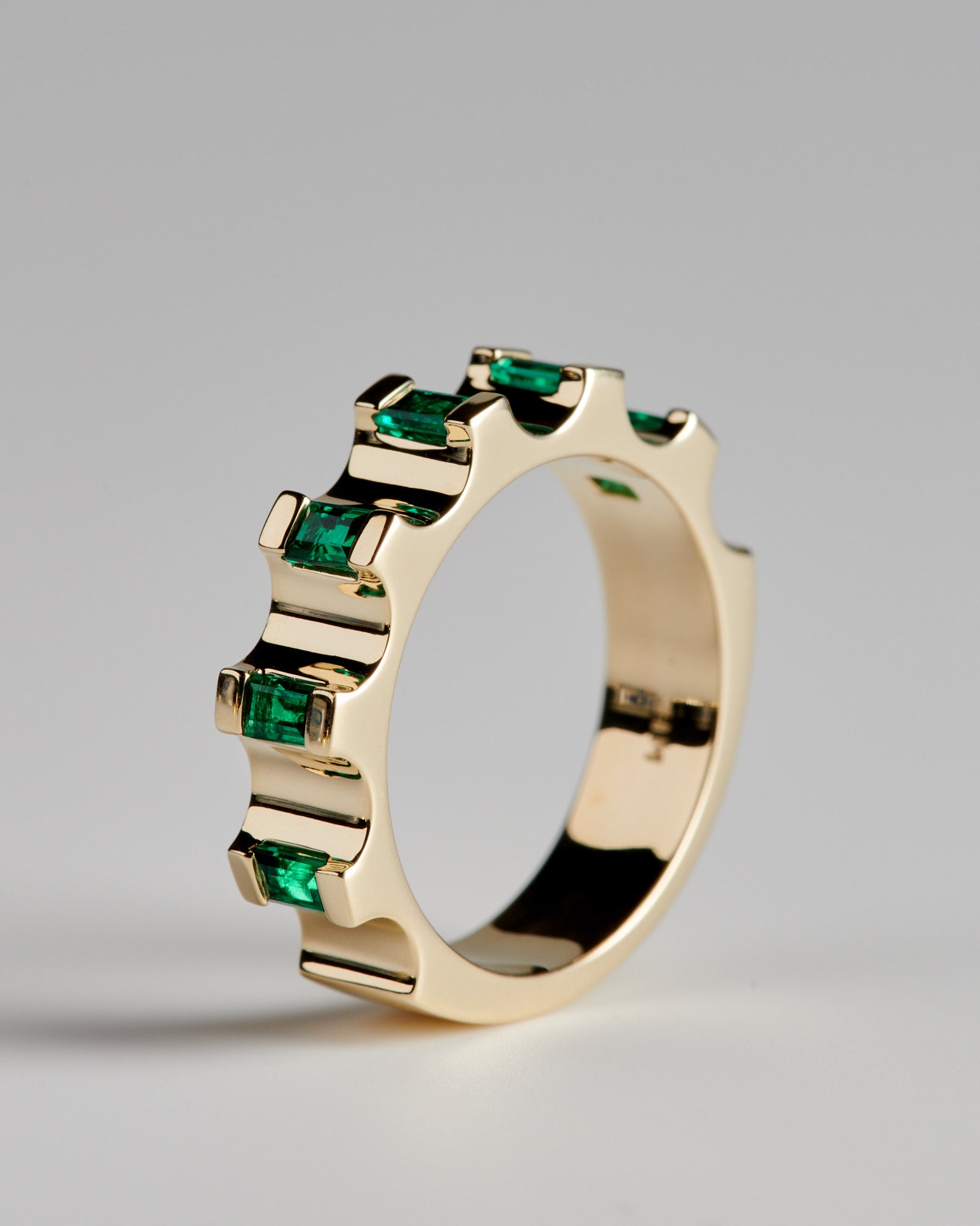Parmentier Ring - Emeralds