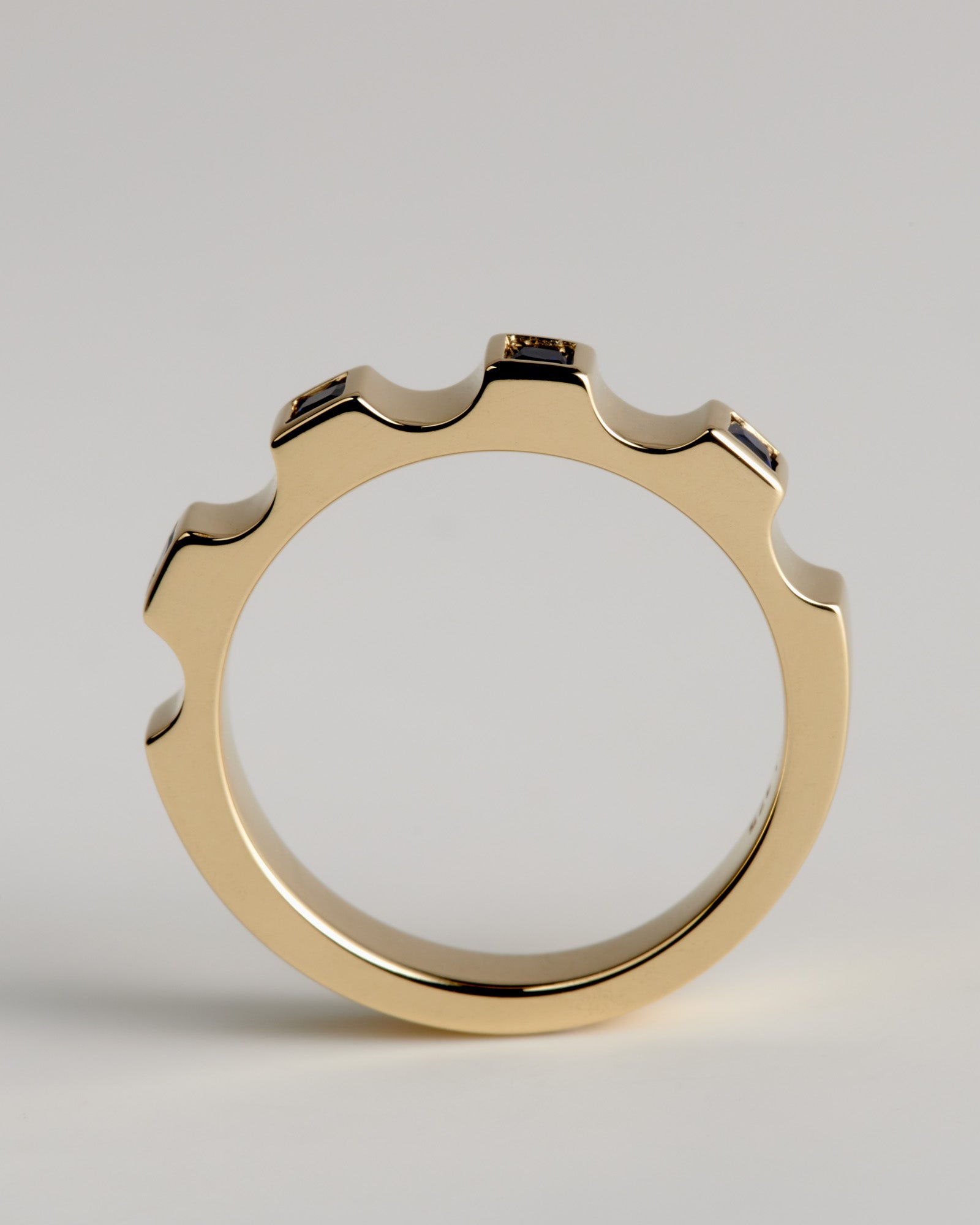 Medium Window Ring - Australian Sapphires