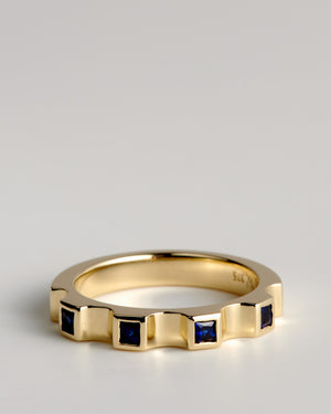 Medium Window Ring - Australian Sapphires