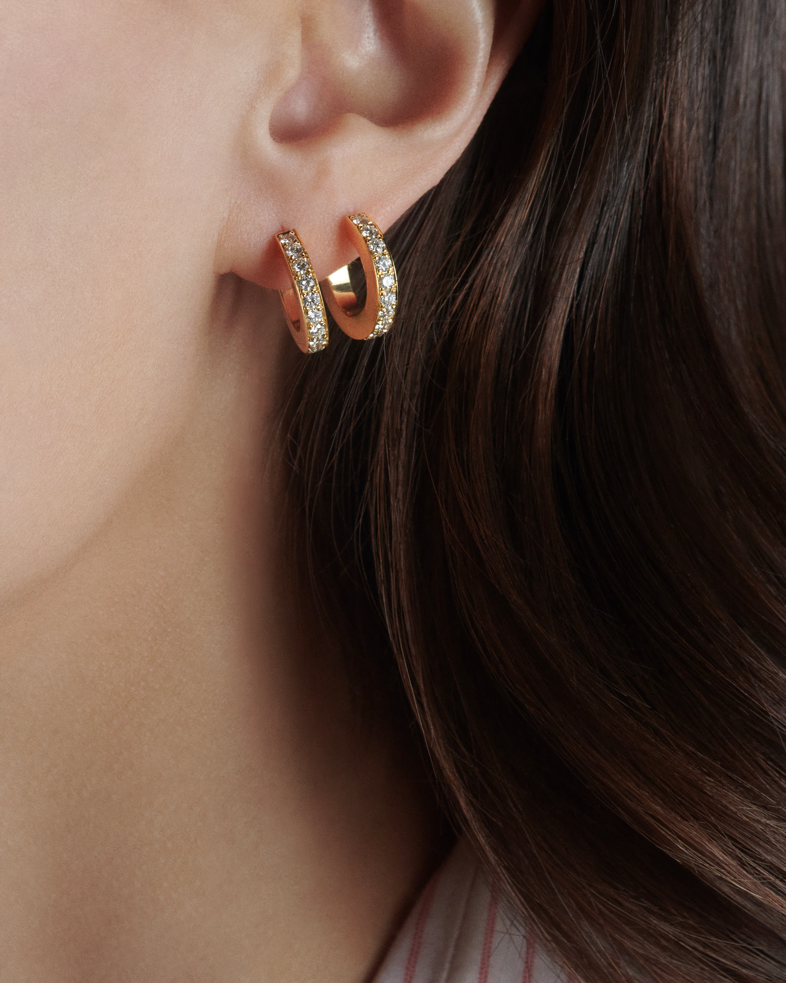 The Joan Pavé Hoop Earrings